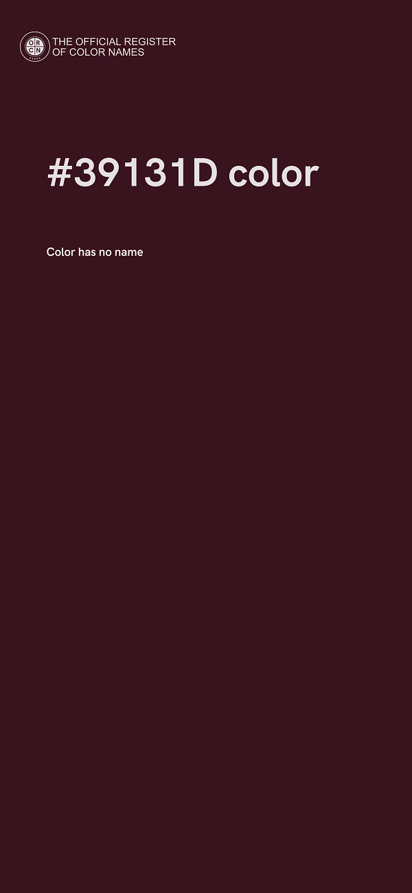#39131D color image