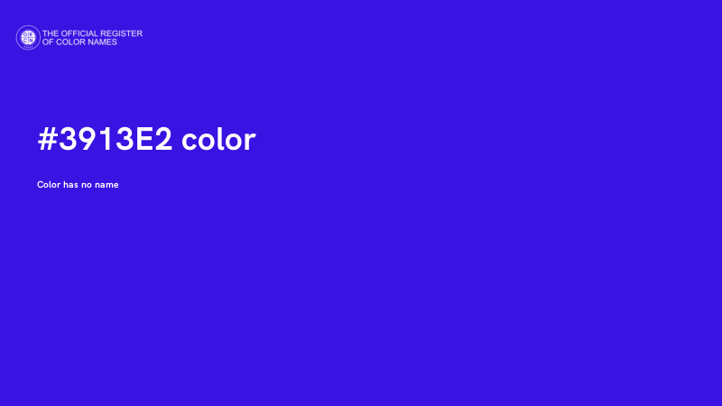 #3913E2 color image