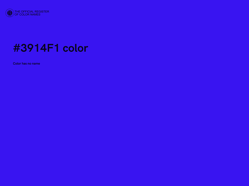 #3914F1 color image