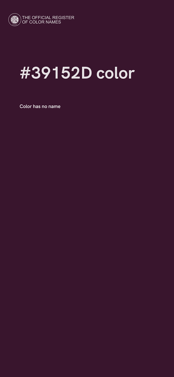 #39152D color image