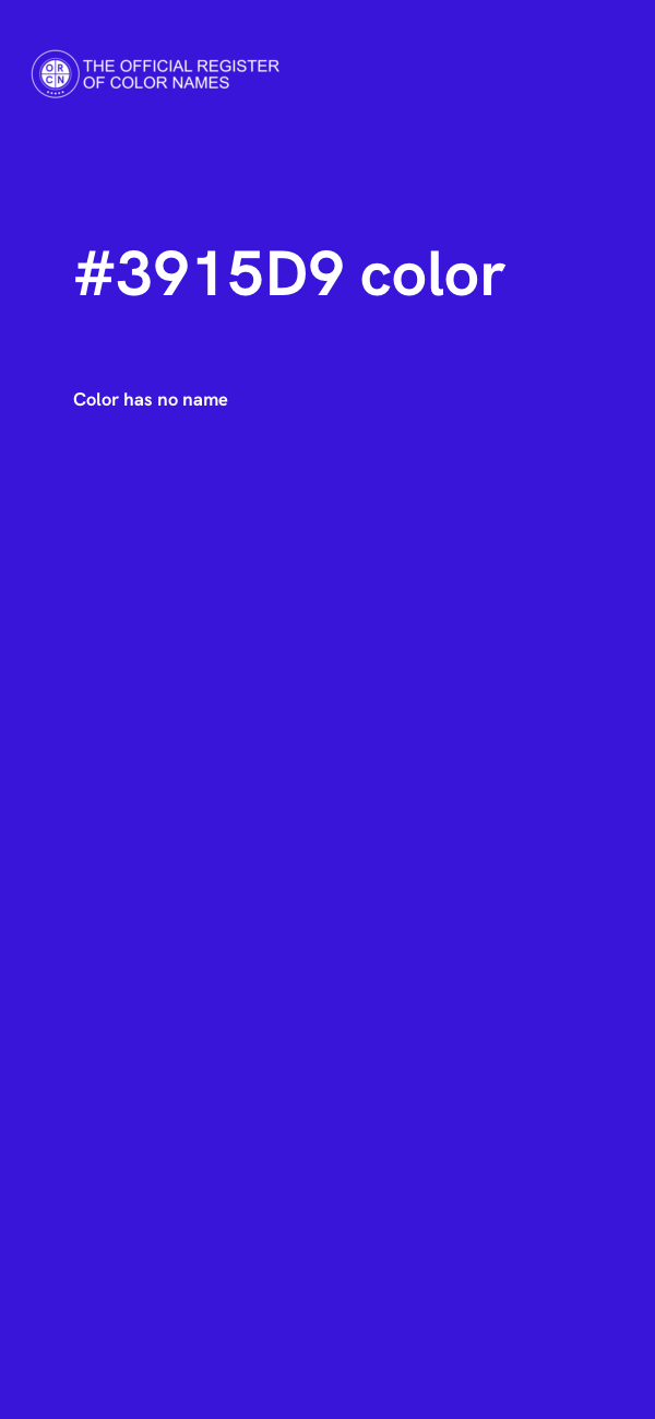 #3915D9 color image