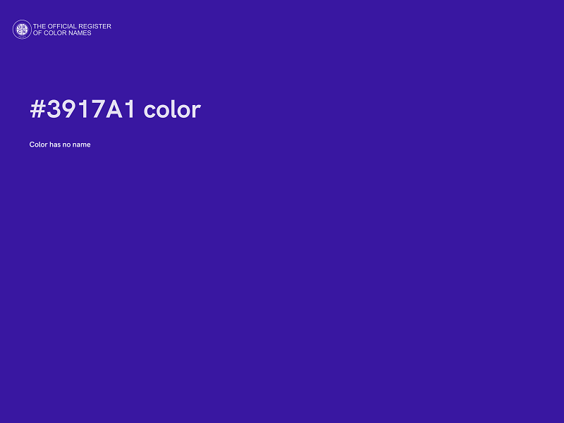 #3917A1 color image