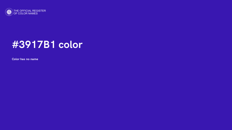 #3917B1 color image