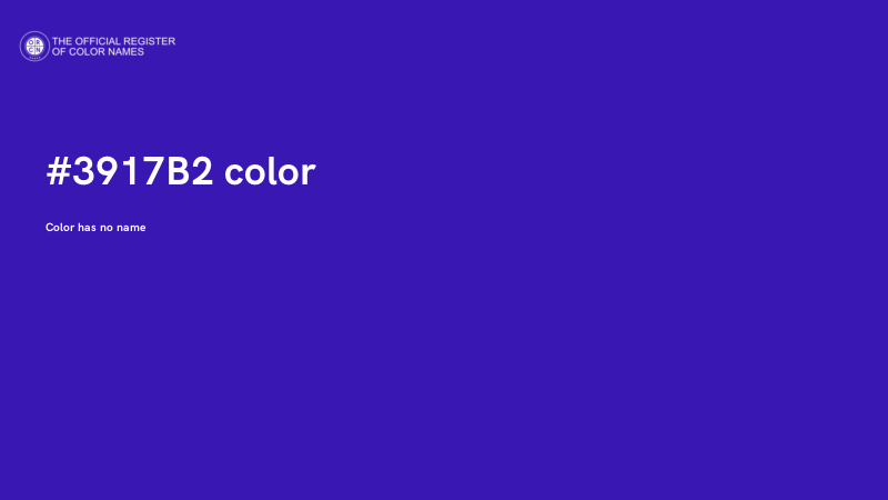 #3917B2 color image