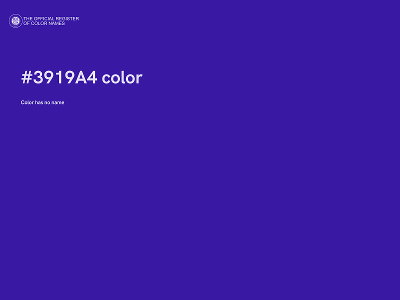 #3919A4 color image