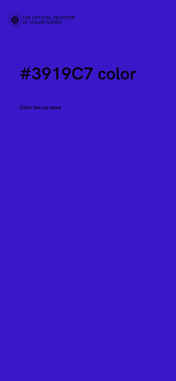 #3919C7 color image