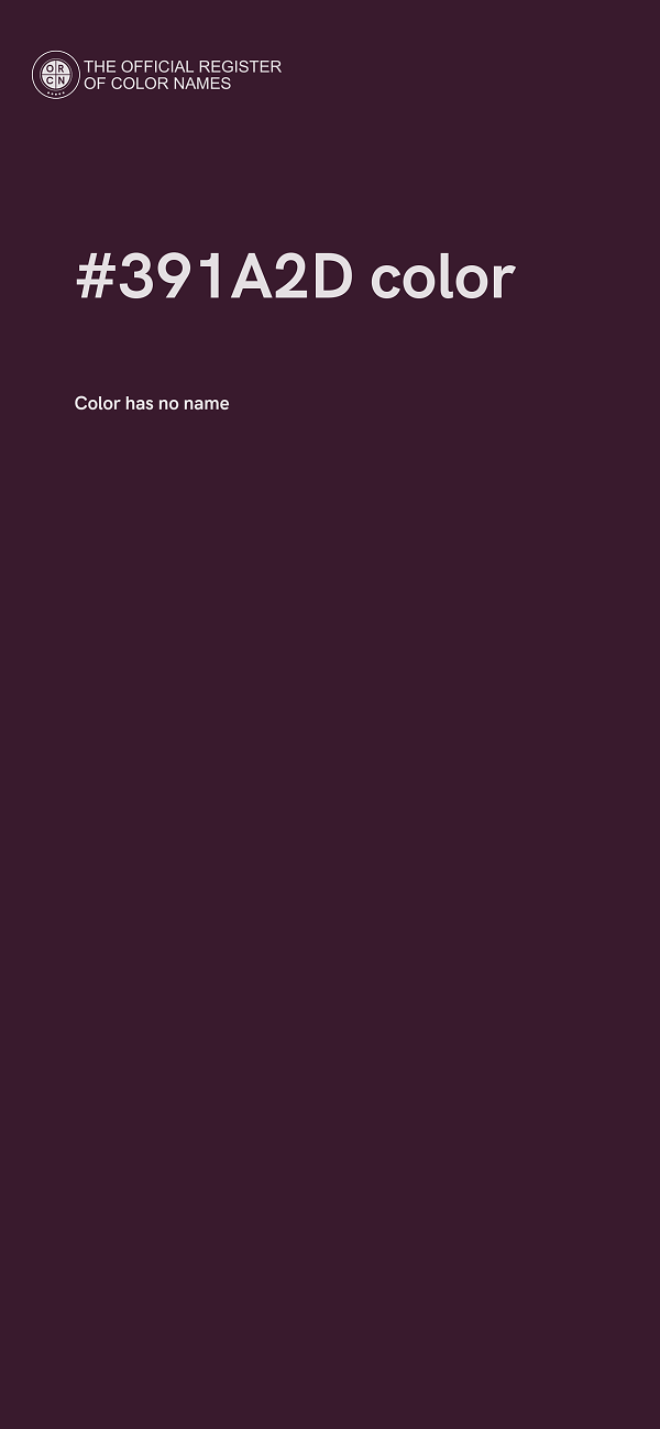#391A2D color image
