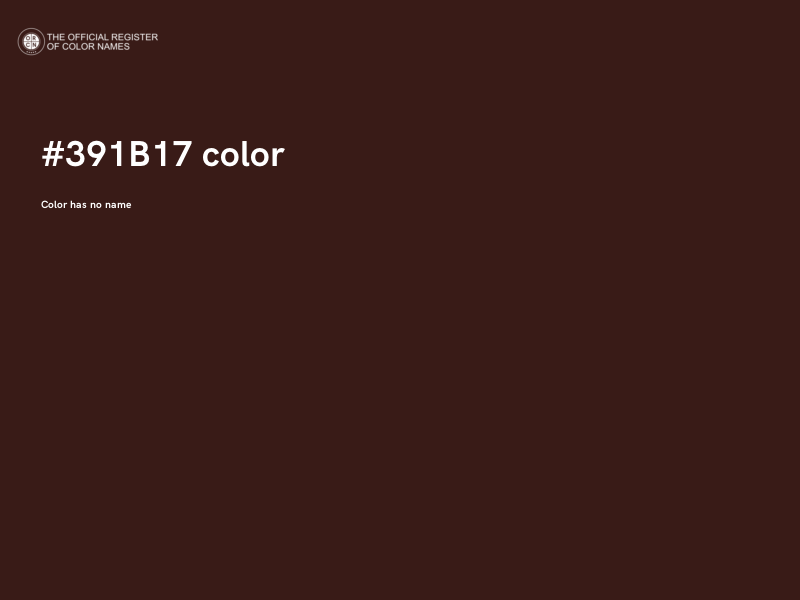 #391B17 color image