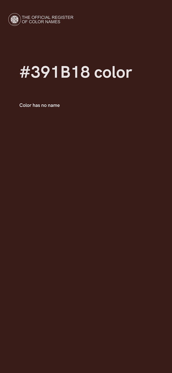 #391B18 color image