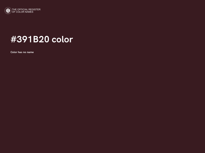 #391B20 color image