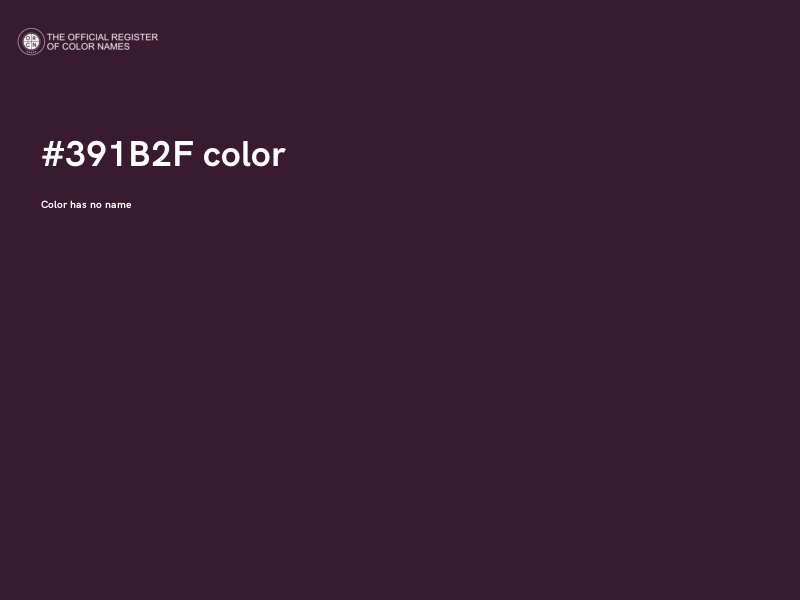#391B2F color image