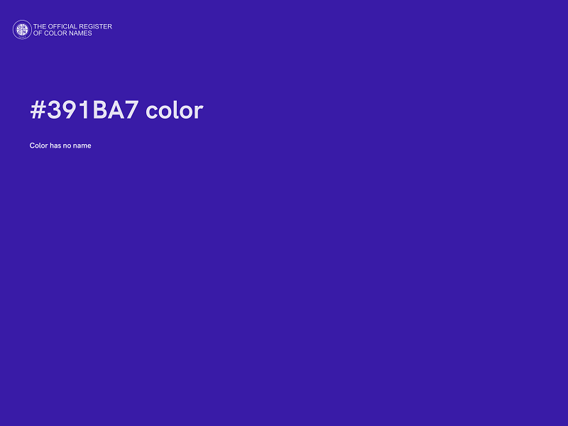 #391BA7 color image
