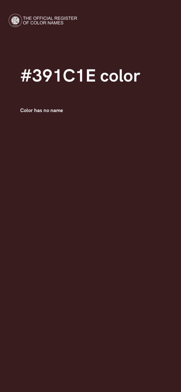 #391C1E color image