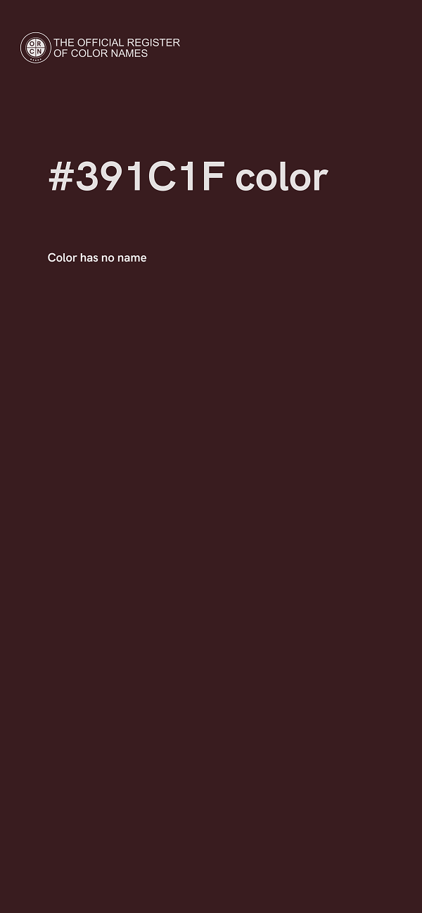 #391C1F color image