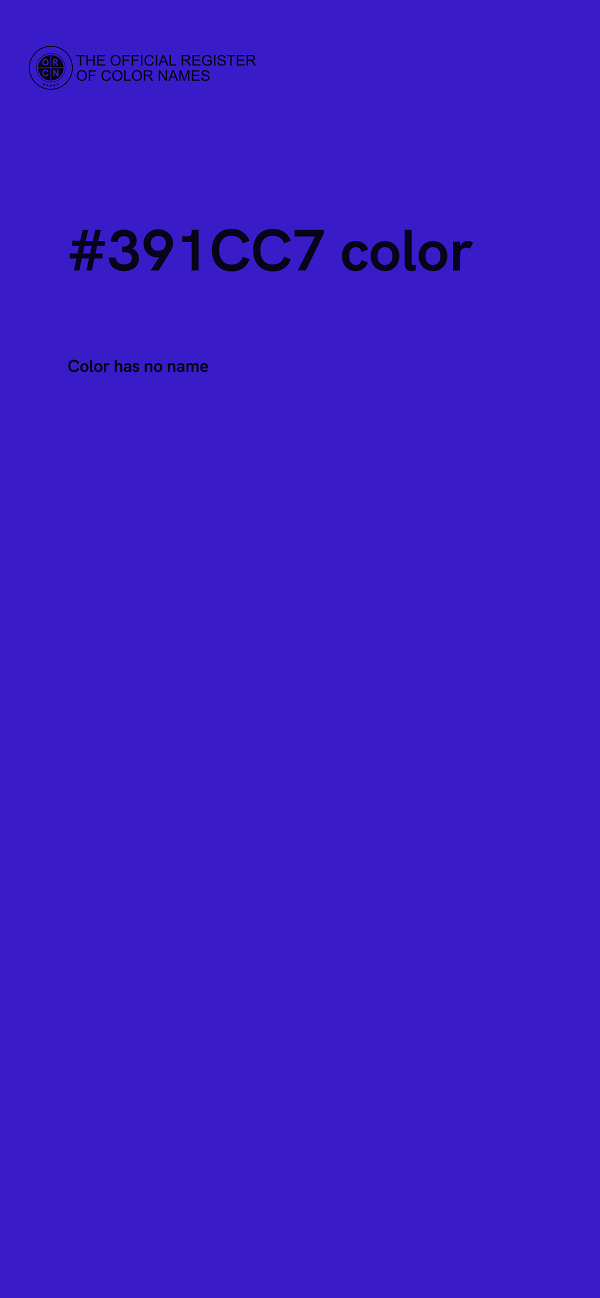 #391CC7 color image