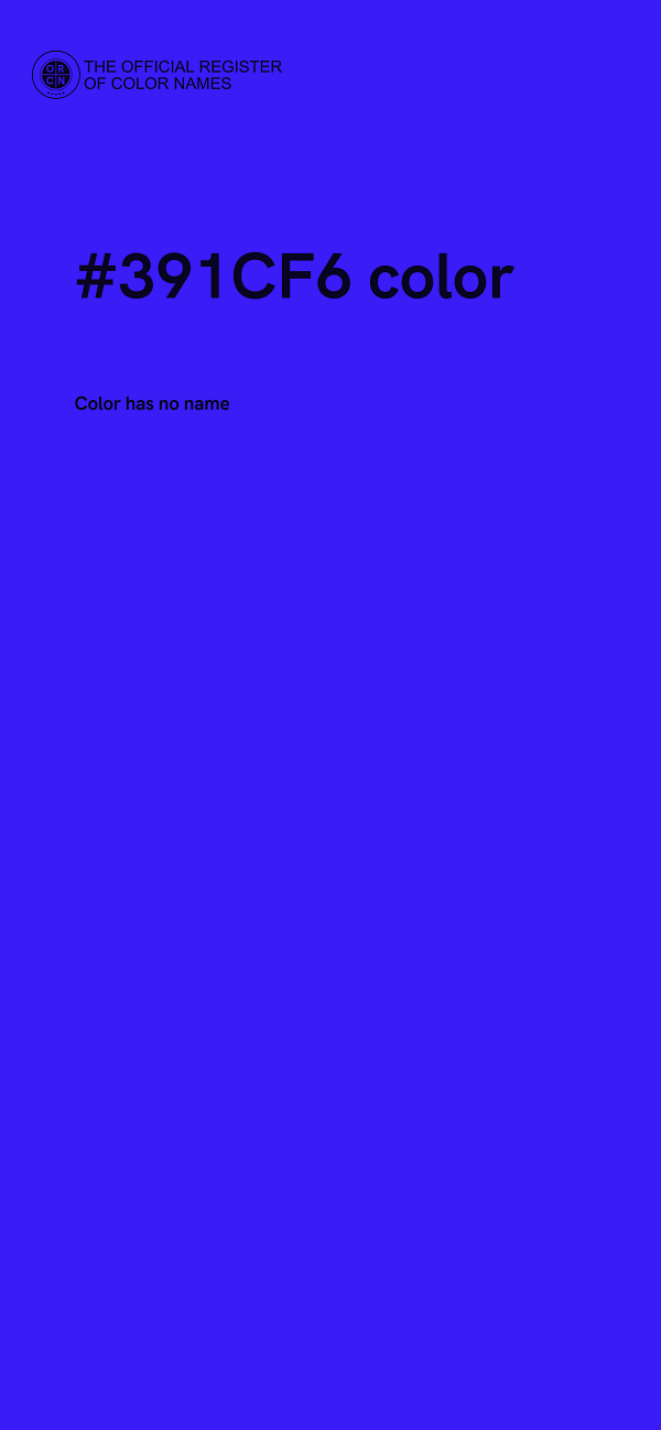 #391CF6 color image