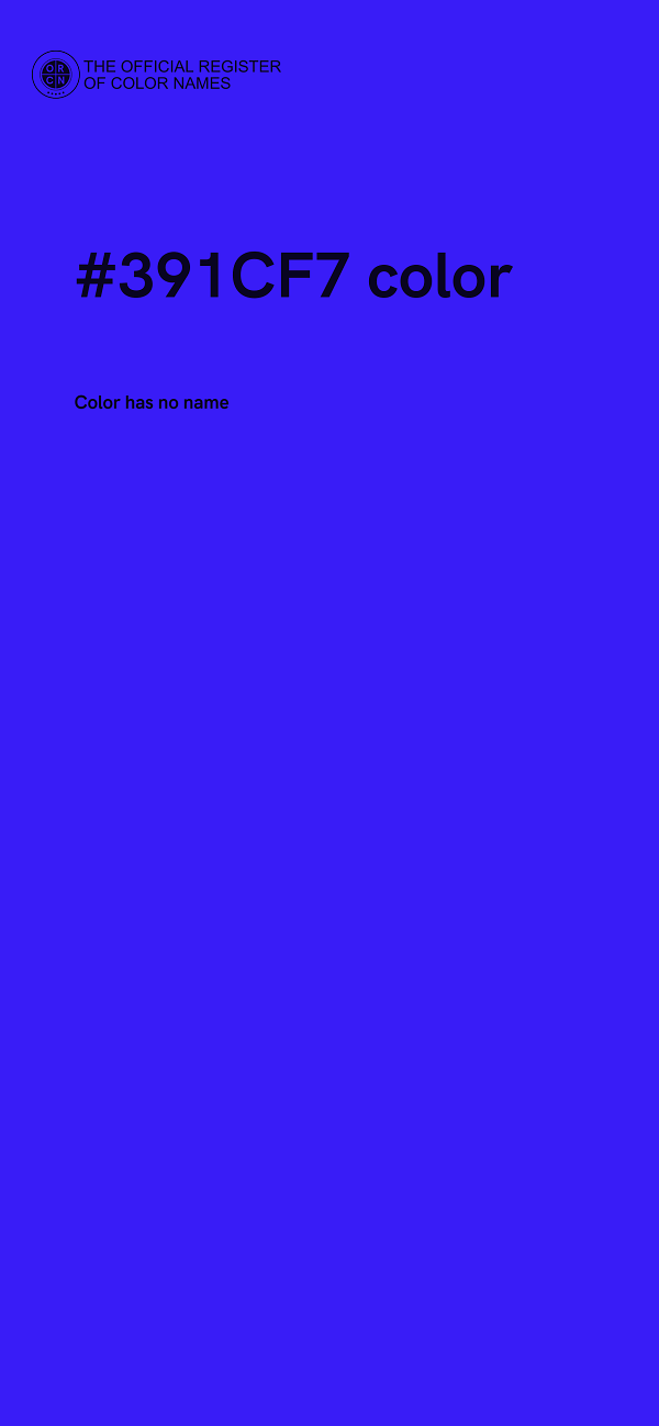 #391CF7 color image