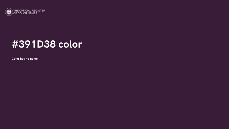 #391D38 color image