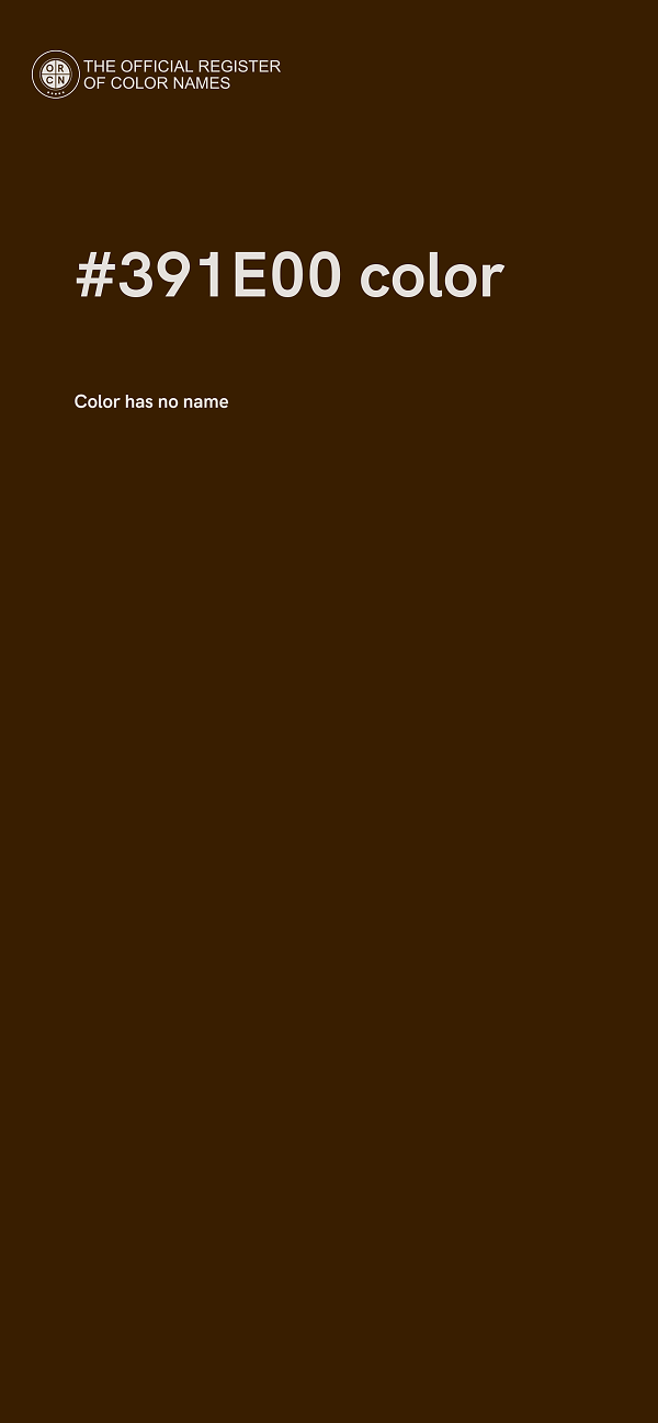 #391E00 color image