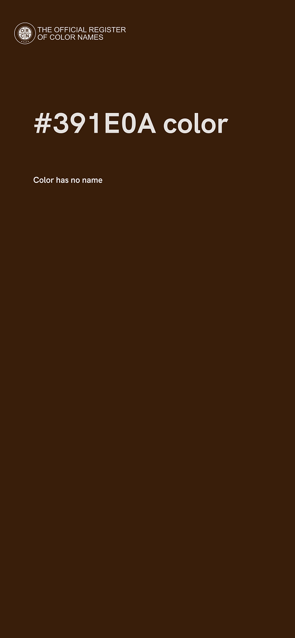 #391E0A color image