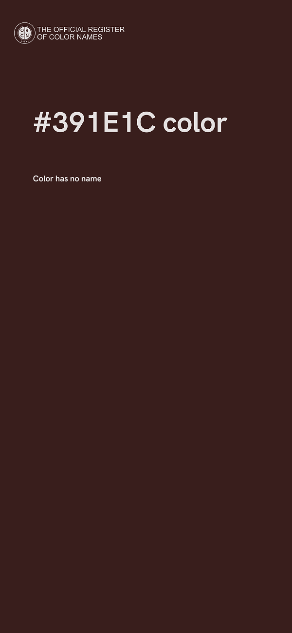 #391E1C color image