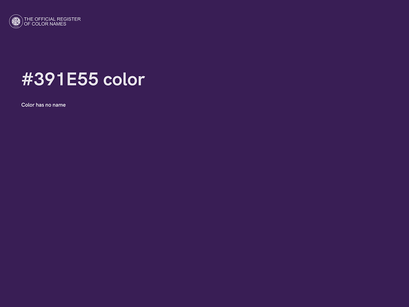 #391E55 color image