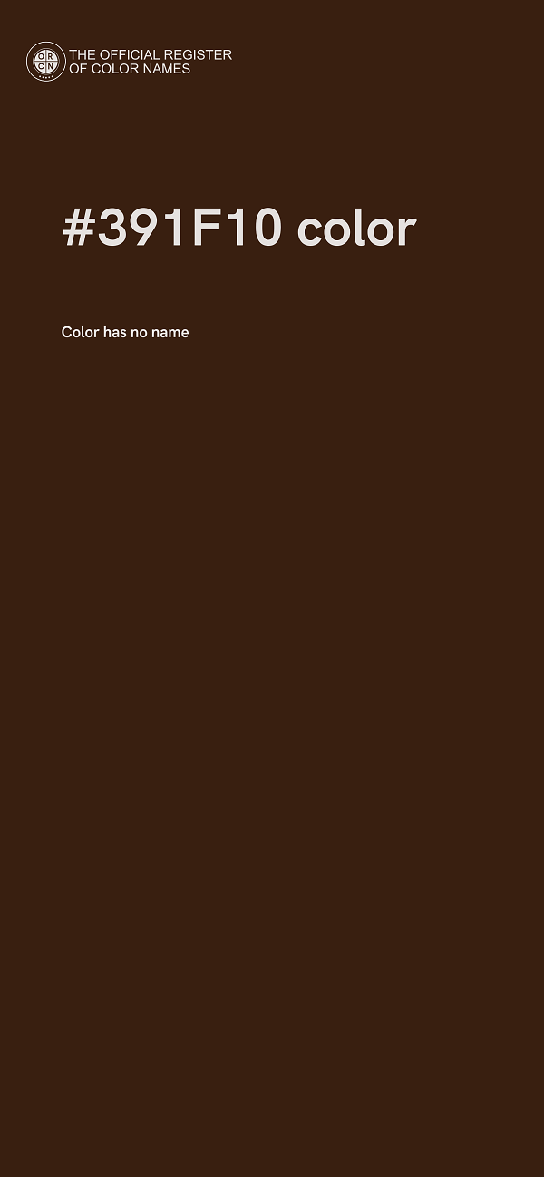 #391F10 color image
