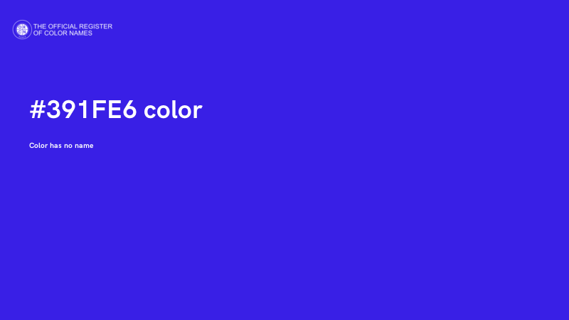 #391FE6 color image