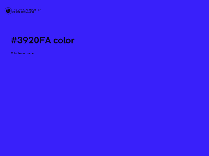 #3920FA color image