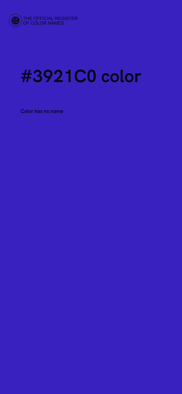 #3921C0 color image