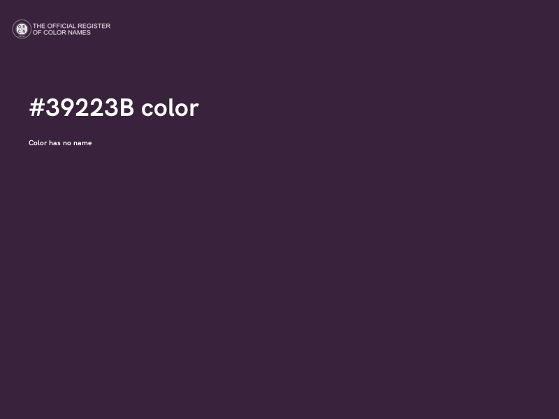 #39223B color image