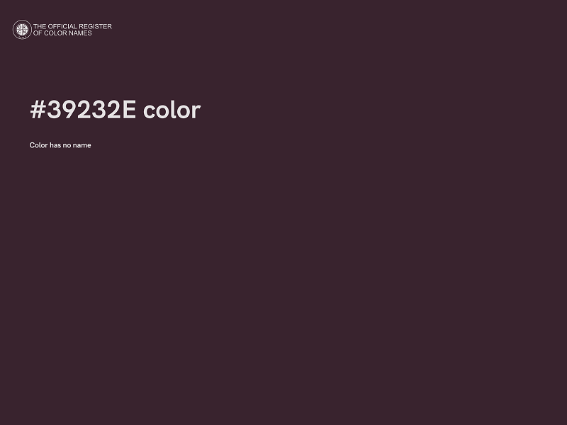 #39232E color image