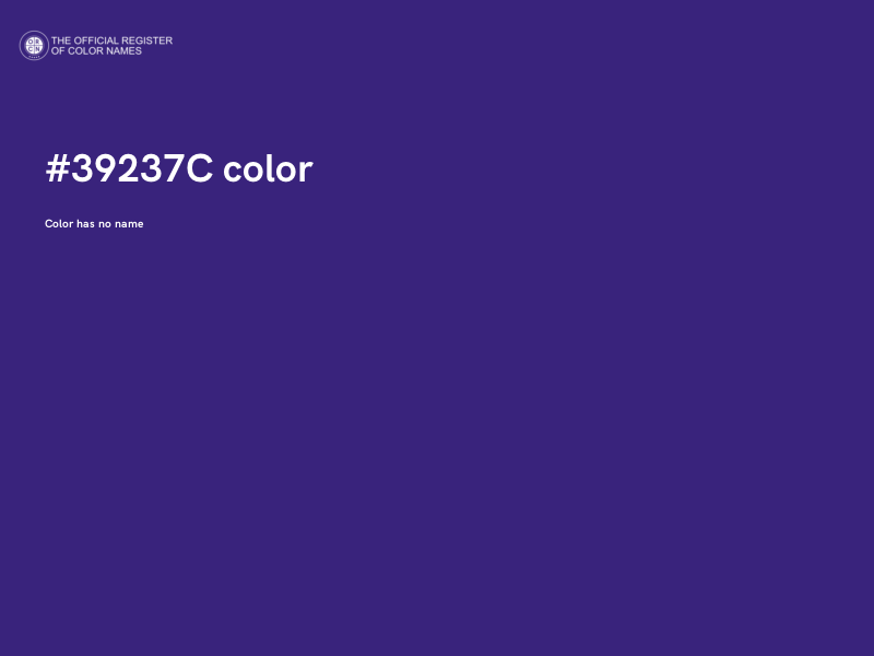#39237C color image