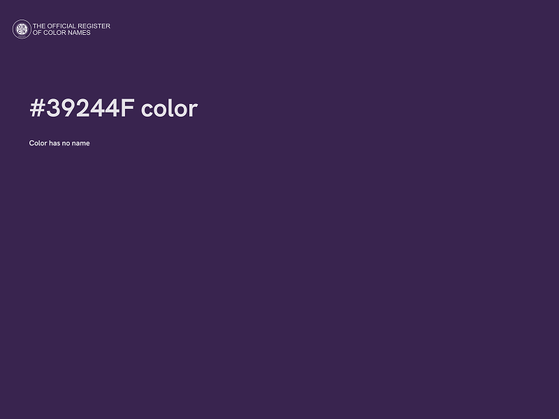 #39244F color image