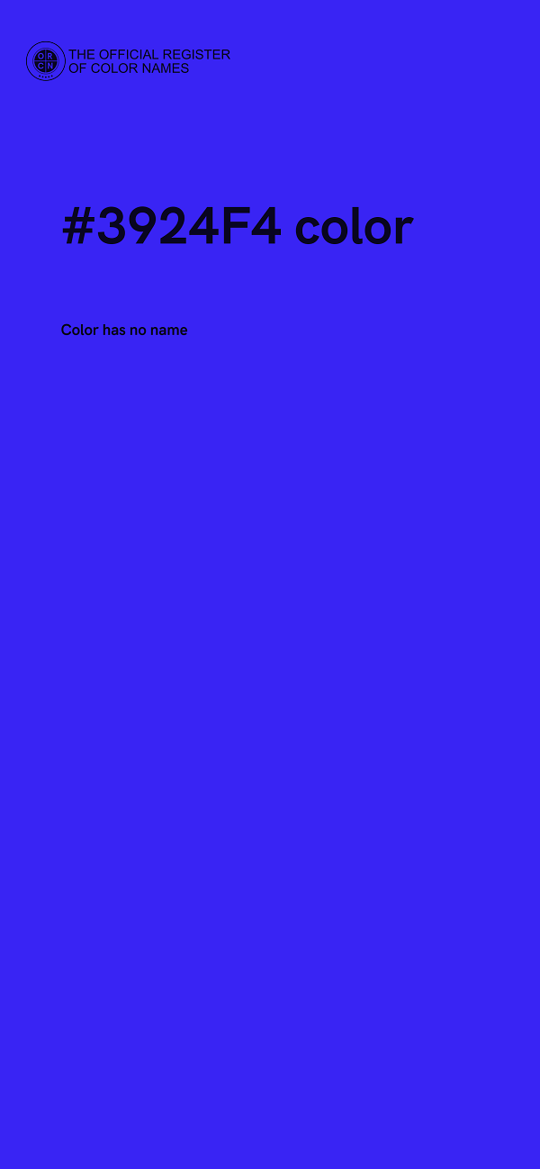 #3924F4 color image