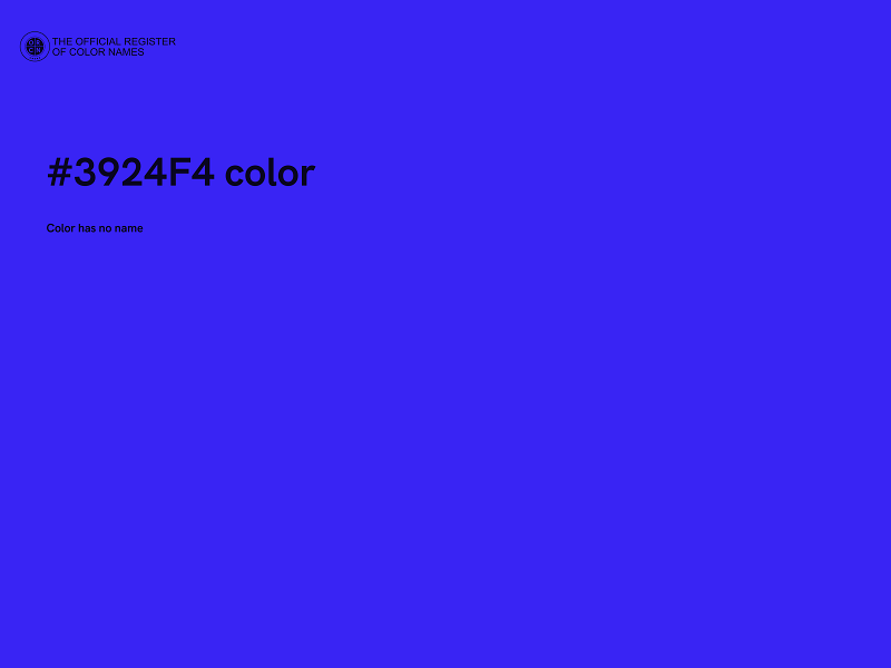 #3924F4 color image