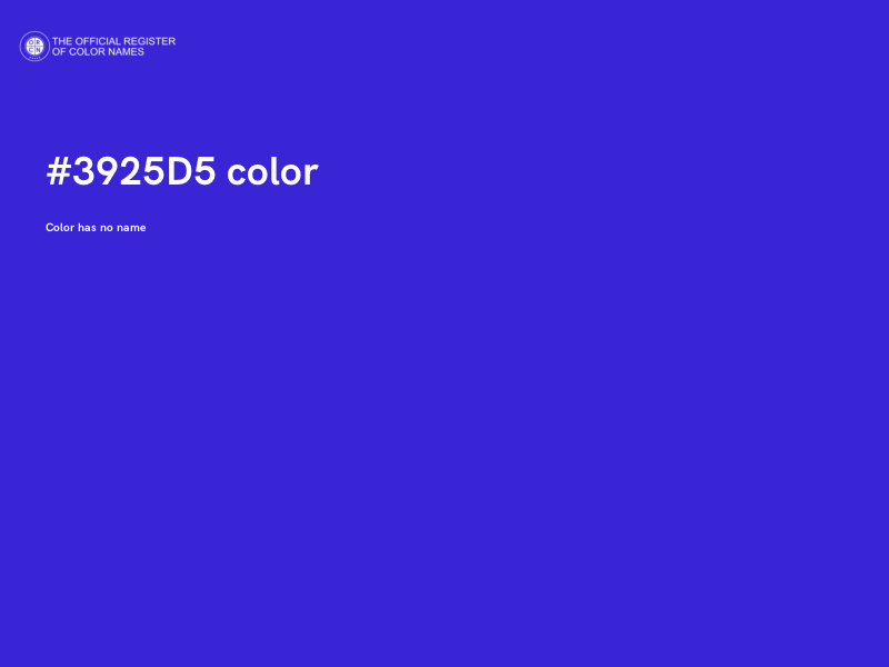 #3925D5 color image