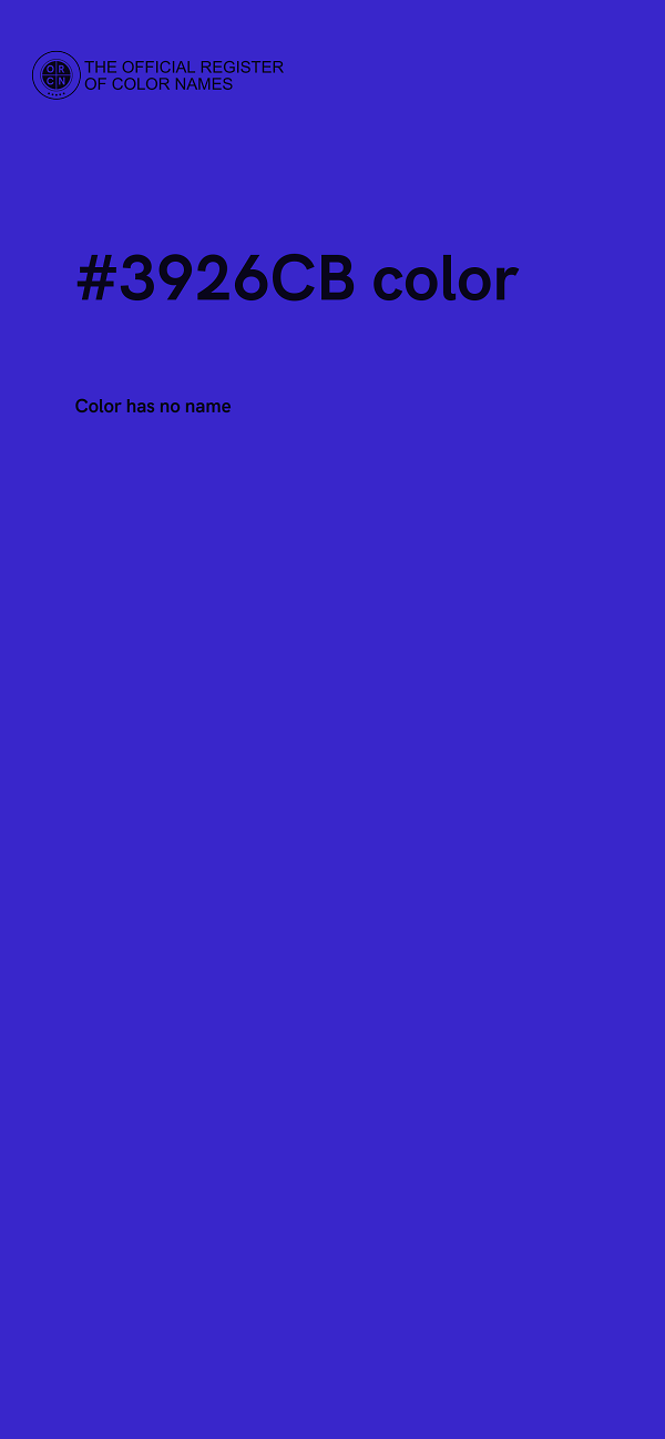 #3926CB color image