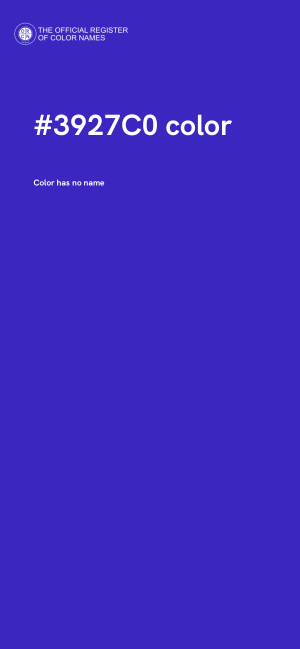 #3927C0 color image