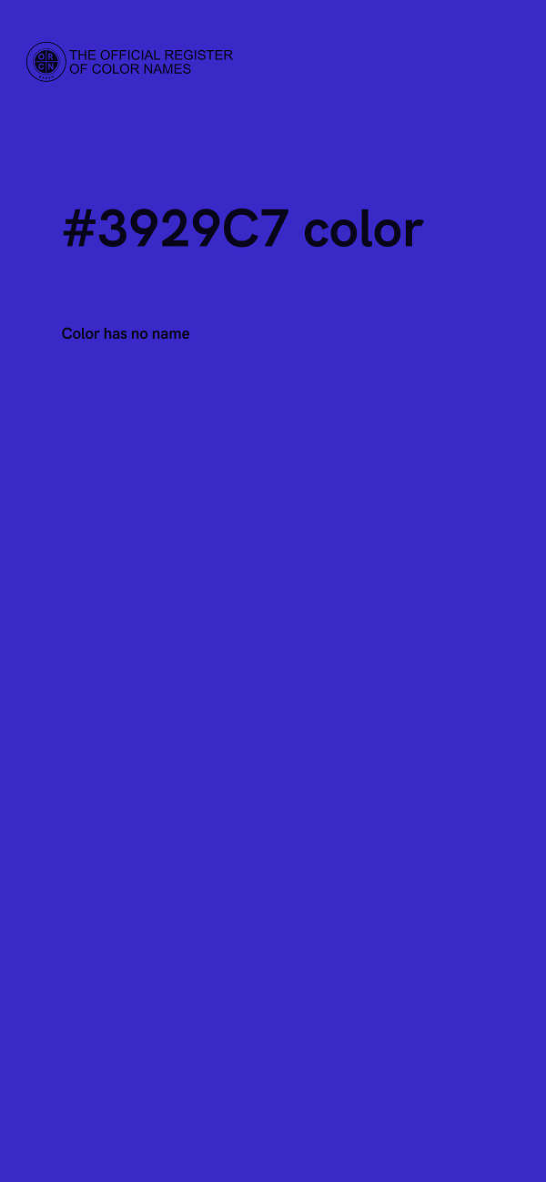#3929C7 color image
