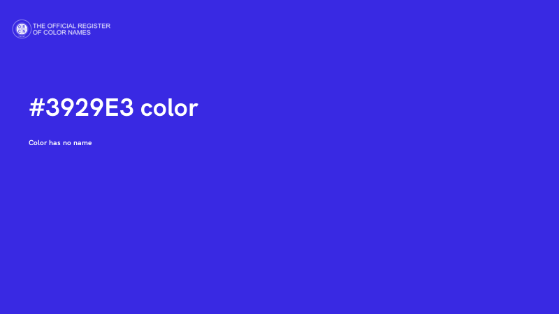 #3929E3 color image