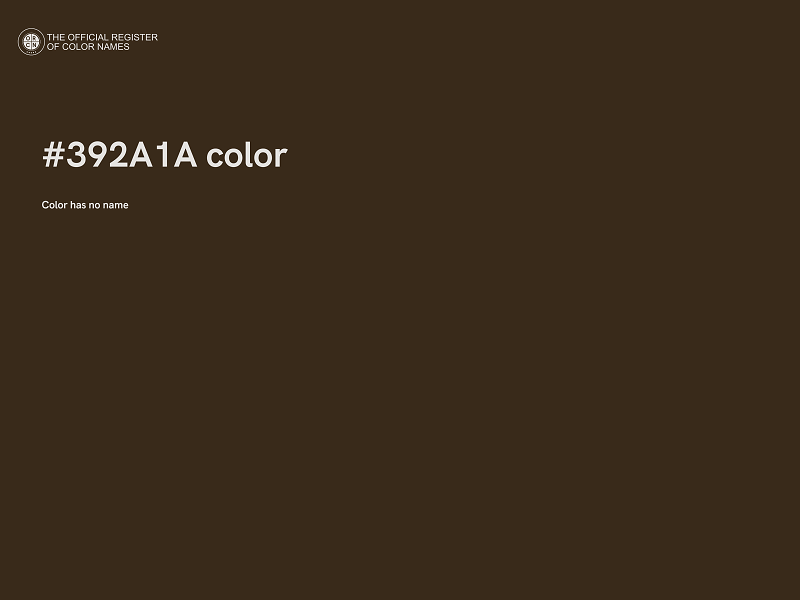 #392A1A color image