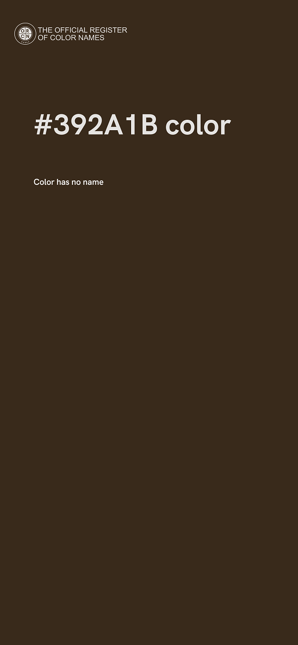 #392A1B color image