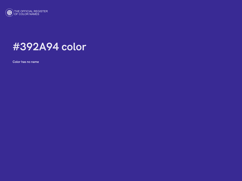 #392A94 color image