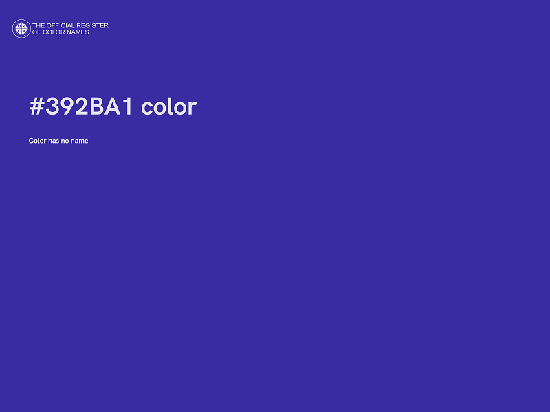 #392BA1 color image