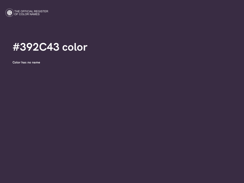 #392C43 color image