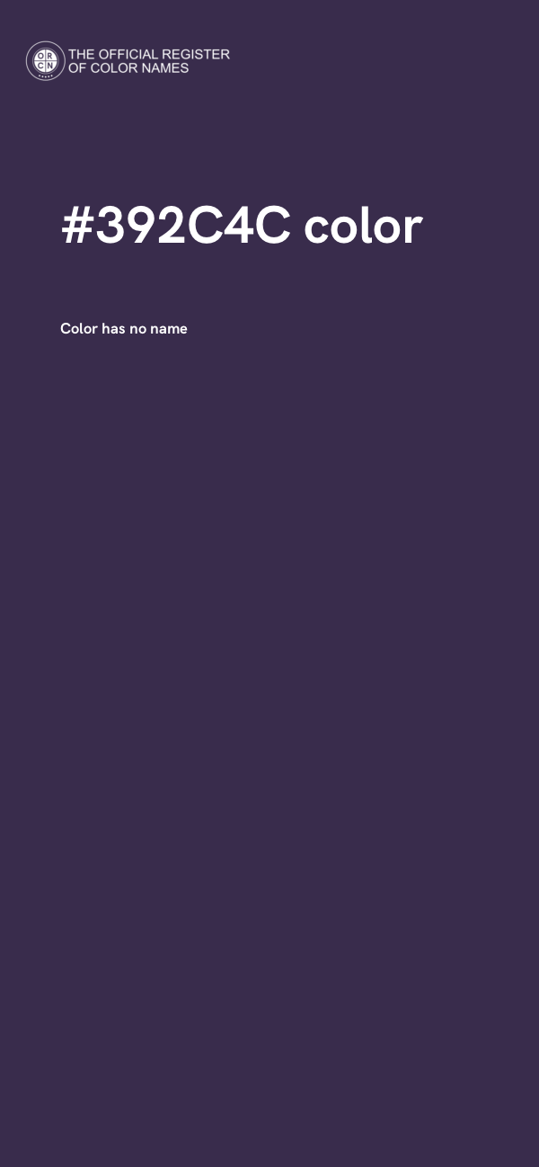 #392C4C color image