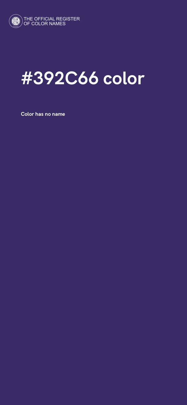 #392C66 color image
