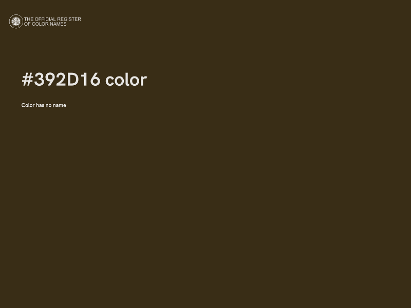#392D16 color image