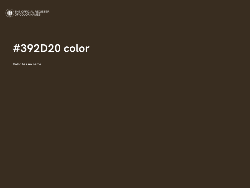 #392D20 color image